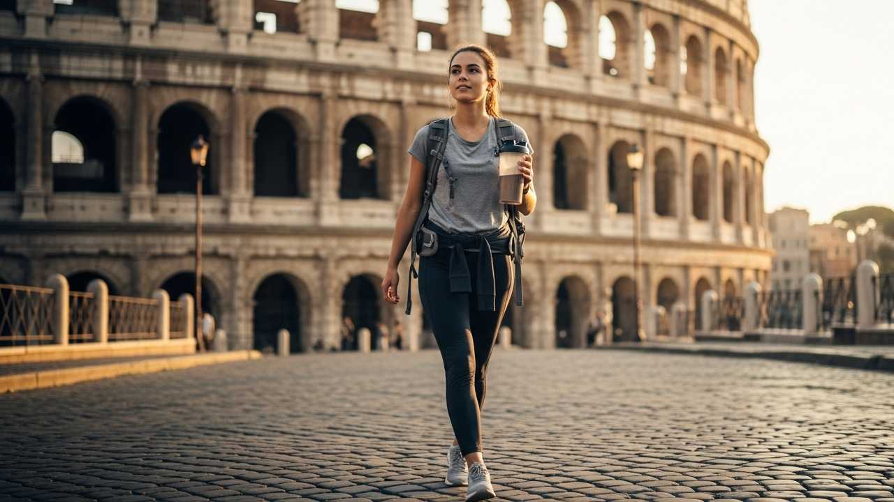 Turista fitnes en Roma los mejores suplementos que puedes comprar en peru antes de viajar a italia
