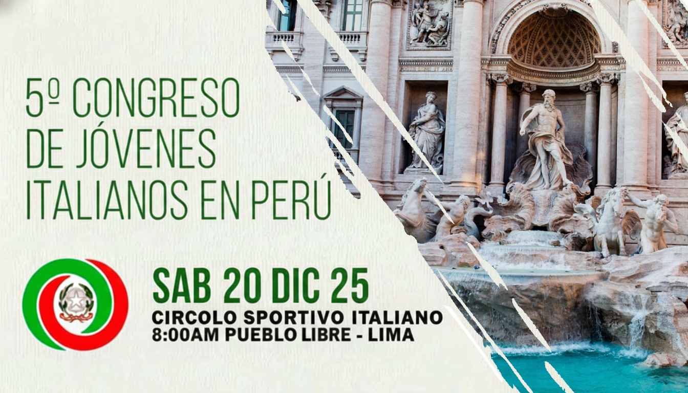 El 20 de diciembre será la reunión de jóvenes italo-peruanos